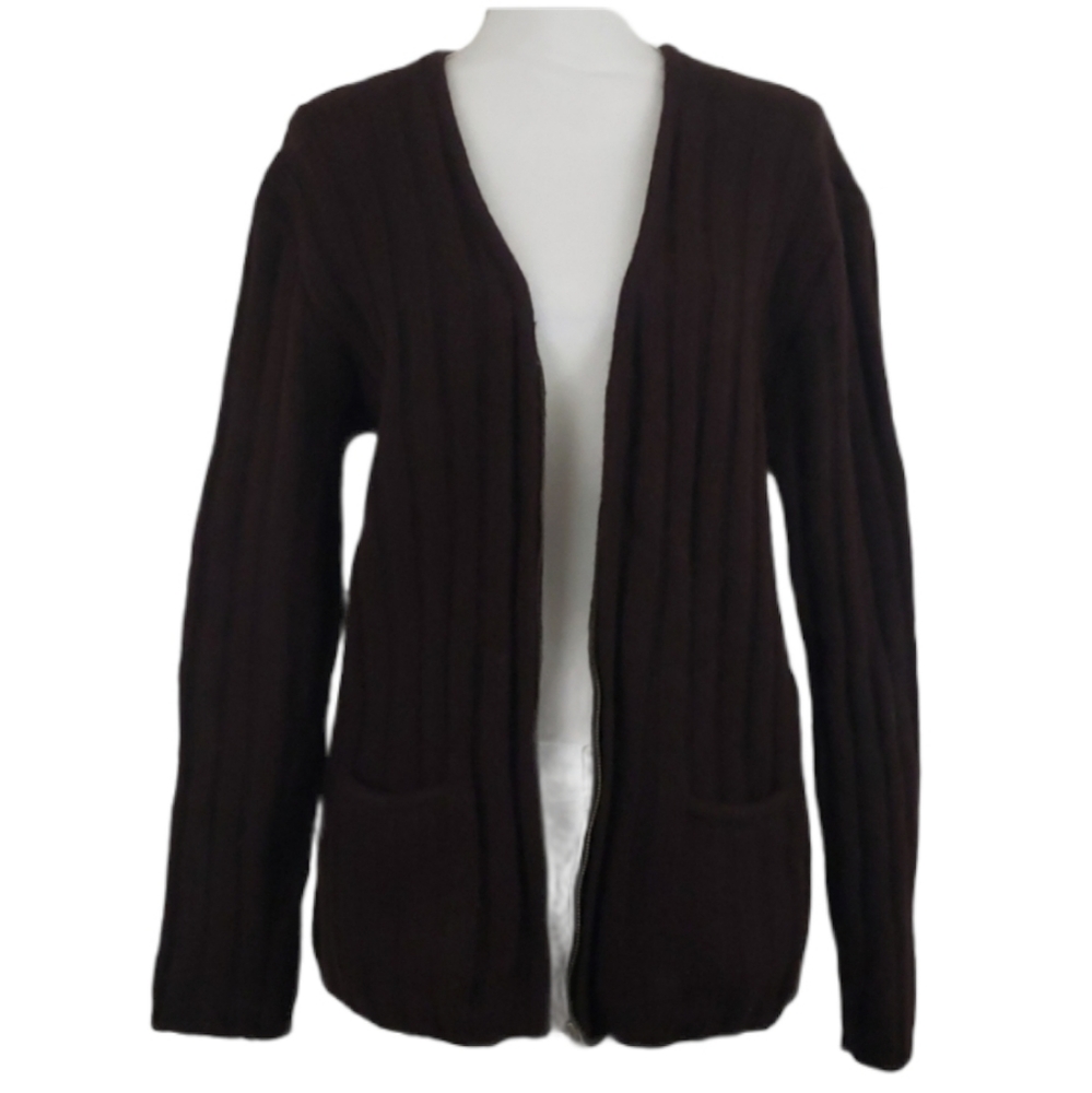 J.Crew Vintage Knit Wool Ribbed Cardigan